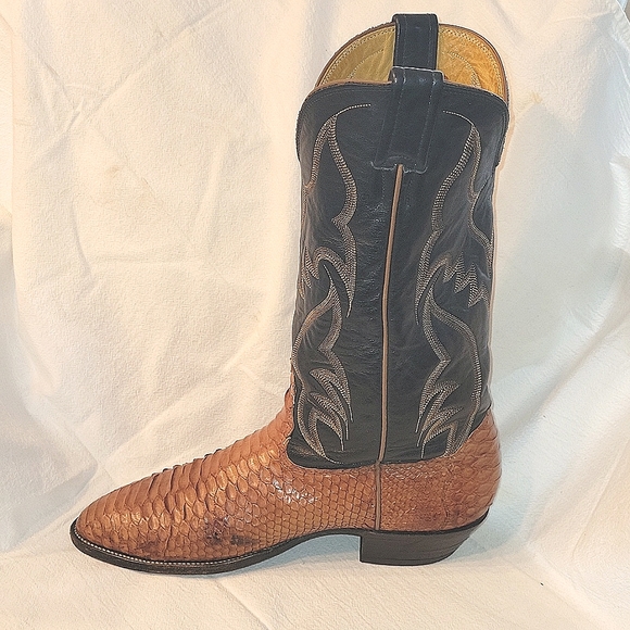 Nocona 44256 Men's Brown Leather Western Boots Sz. 8.5 D - Picture 4 of 9